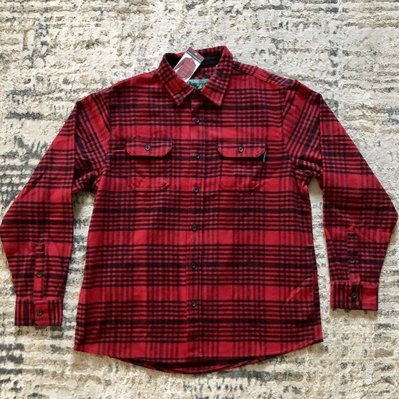 Woolrich Other - Woolrich Brawny Plaid Flannel Cotton Shirt (NWT Men's Red Black)‎